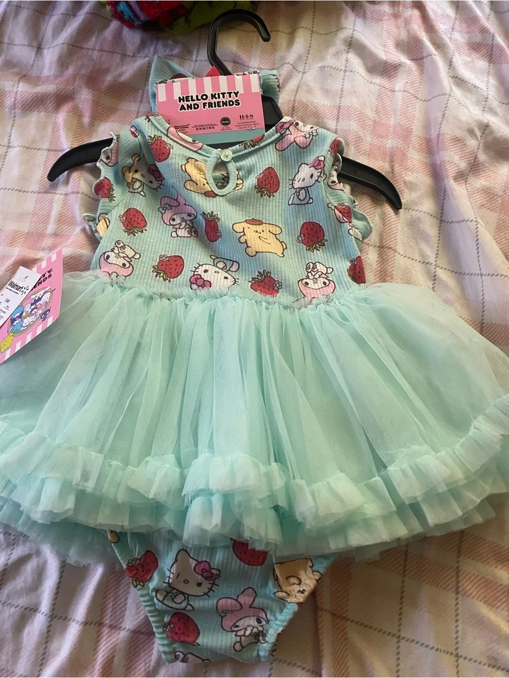 Hello Kitty‎ Aqua/Turquoise Tulle Tutu Bodysuit 18 months